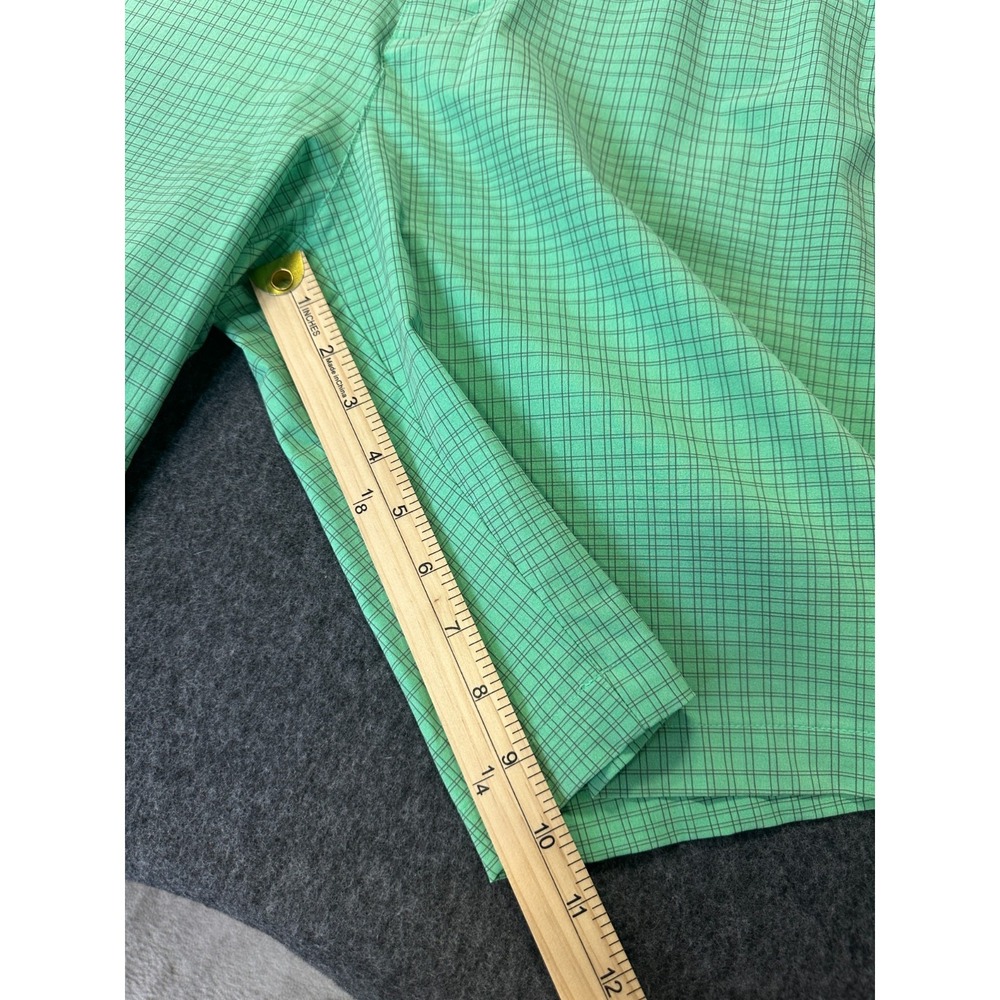 Adidas 10" Inseam Shorts Green Print Mens Size 35 Golf Athletic Pockets Stretch - Picture 12 of 16